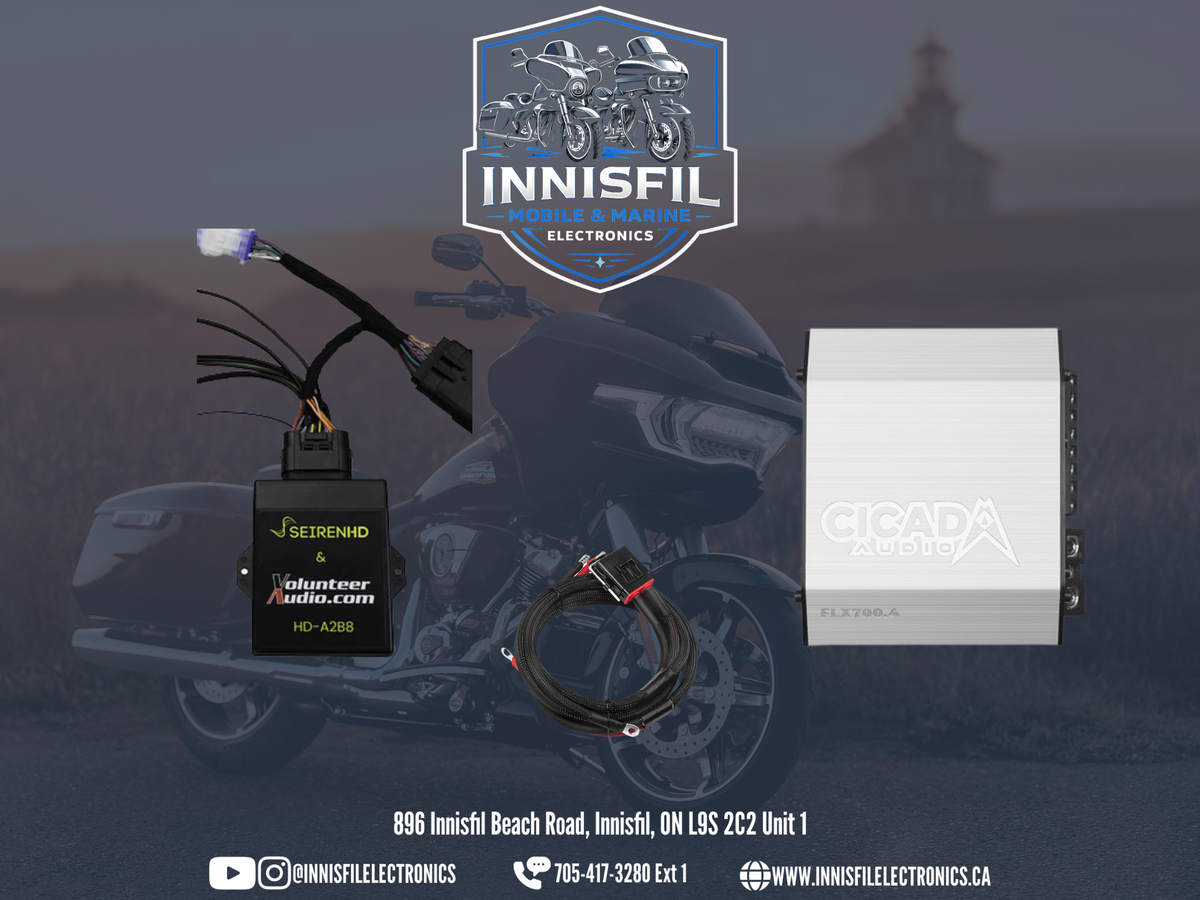 2024+ RoadGlide & StreetGlide Plug & Play Amplifier Package With A2B