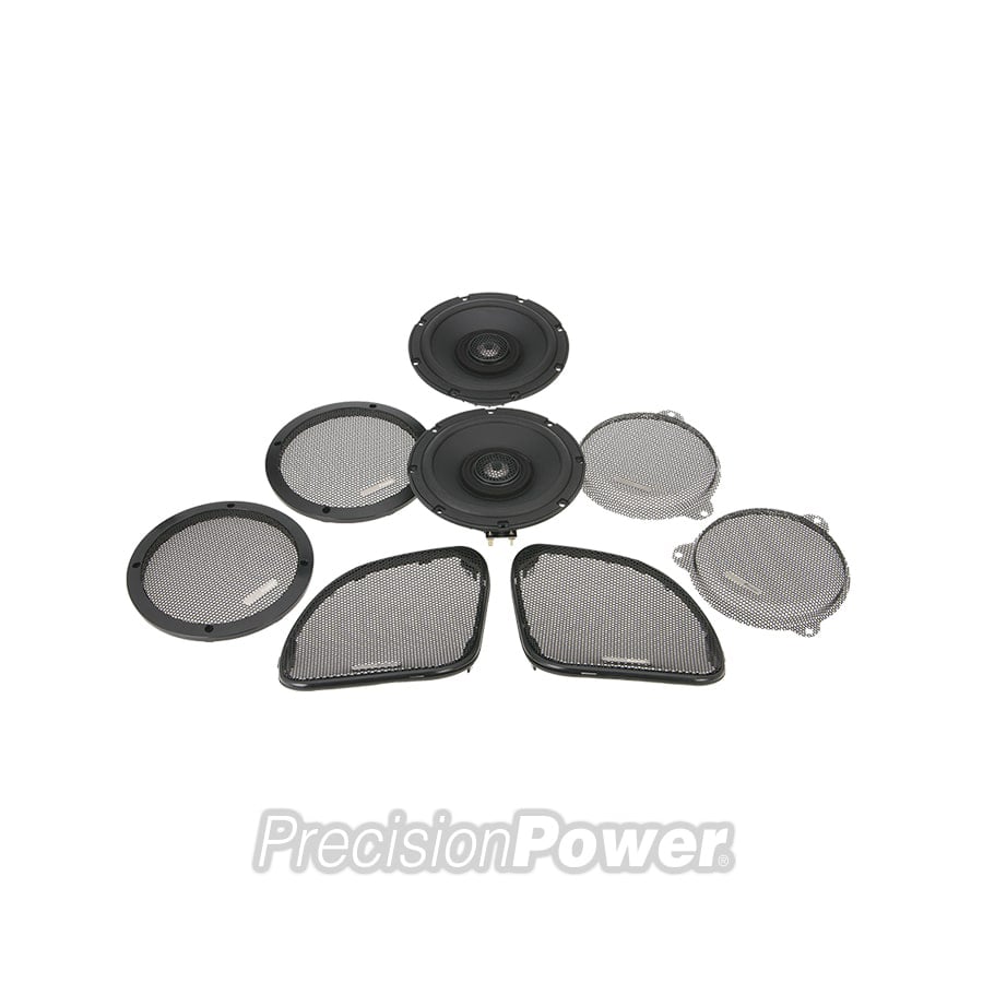 PRECISION POWER Fairing Speaker Upgrade Kit for 2014+ Harley-Davidson® Touring Models (PPHD14.652 - 6.5"-2-ohm)