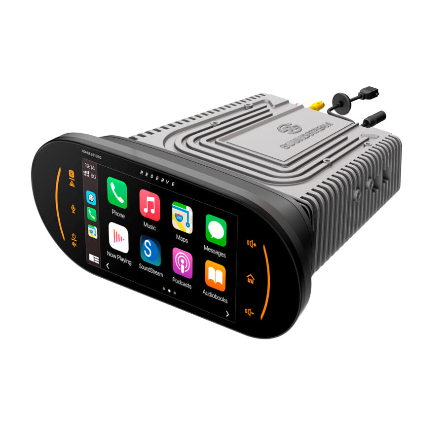 Precision Power HDHU.9813RG Headunit NEW Plug-n-Play Upgrade Headunit for 1998-2013 Harley Davidson® Road Glide Only with Apple CarPlay®, Android Auto®