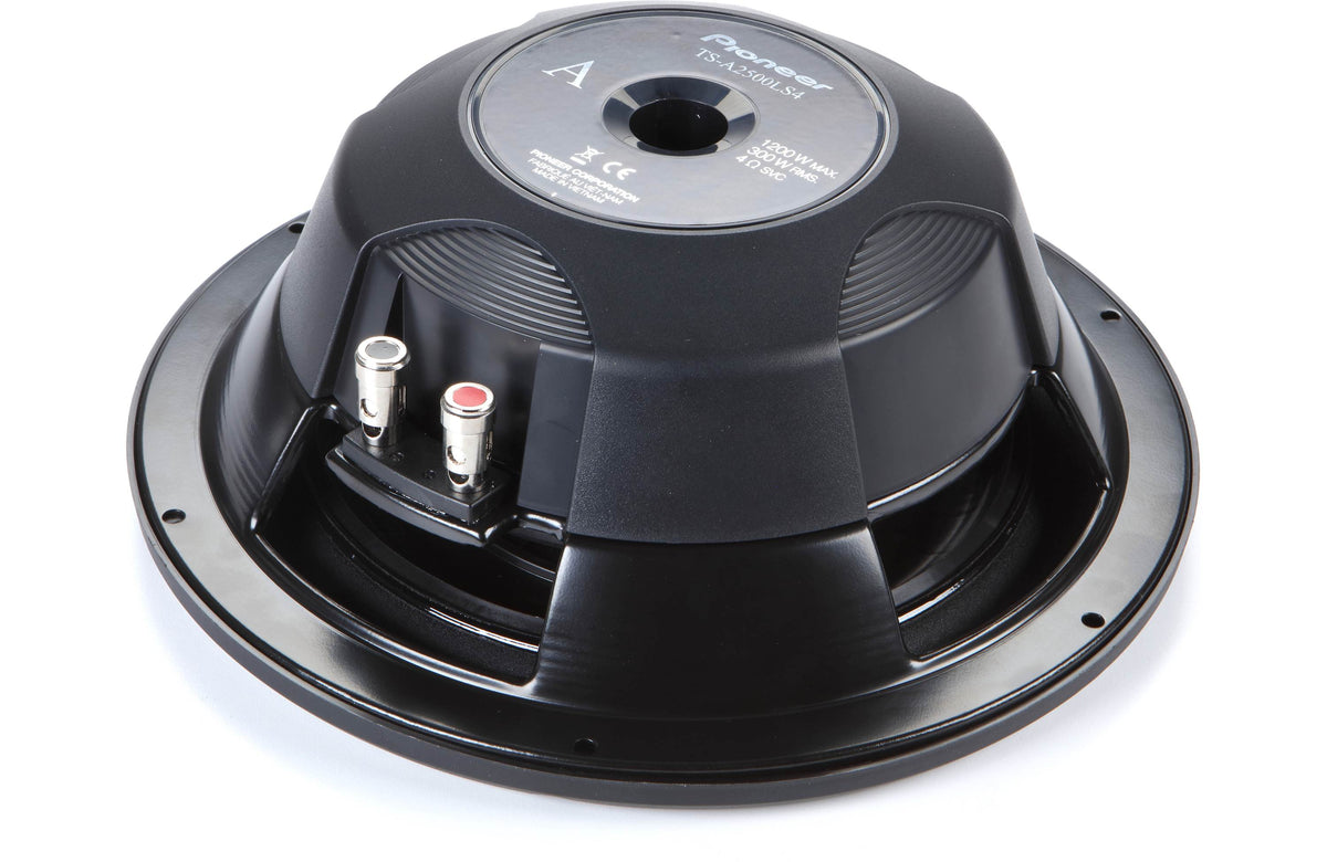 Pioneer 10" 4-ohm Shallow-mount Subwoofer (TS-A2500LS4)