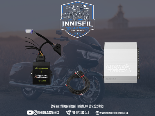 2024+ RoadGlide & StreetGlide Plug & Play Amplifier Package With A2B