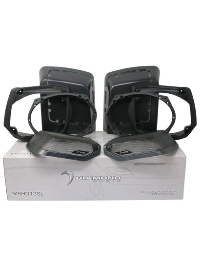 Diamond Audio 98-2013 Harley Davidson Cut-in Lid Kit with MS694CX - MS694CX2LK13