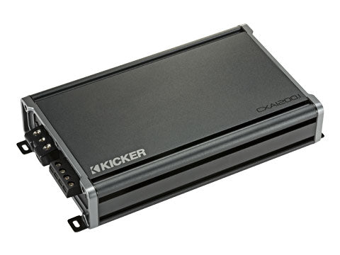Kicker 46CXA1200.1 Mono Subwoofer Amplifier — 1,200 watts RMS x 1 at 2 ohms