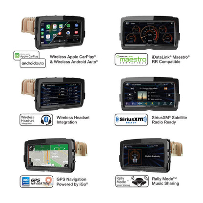 Precision Power V2 Advanced Plug-n-Play Headunit For 2014+ Harley-Davidson Touring Motorcycles - Soundstream Reserve