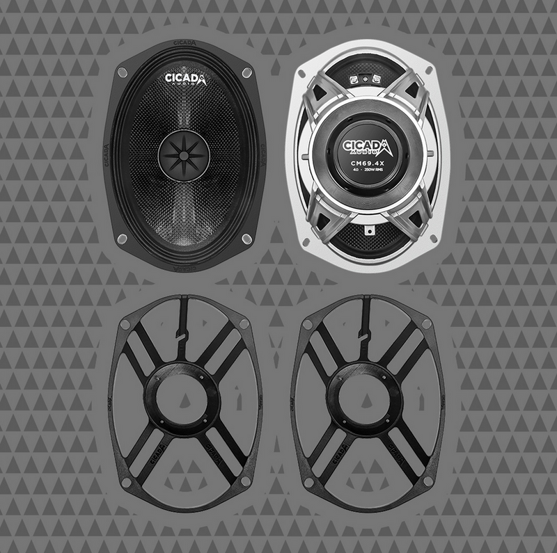 Cicada Audio CXK69.4 6X9" MIDBASS 2WAY COMPONENT SPEAKER KIT 4Ω