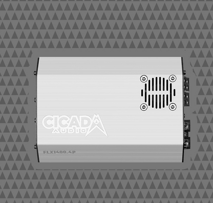 Cicada Audio 24FLXPCM-4X8RG 1400w 4CH DSP AMP & 8 COMPONENT SPEAKER H-D® ROAD GLIDE® COMPLETE SYSTEM
