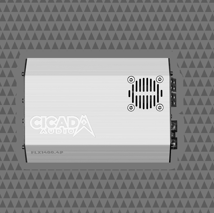 Cicada Audio  24FLXPCH-4X4RG 1400W 4CH DSP AMPLIFIER & 4 COAXIAL HORN SPEAKER H-D® ROAD GLIDE® COMPLETE STSTEM