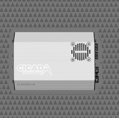 Cicada Audio  24FLXPCH-4X4RG 1400W 4CH DSP AMPLIFIER & 4 COAXIAL HORN SPEAKER H-D® ROAD GLIDE® COMPLETE STSTEM