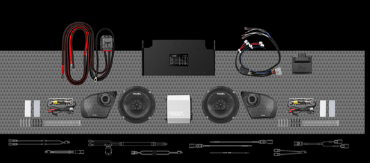 Cicada Audio  24FLXPCM-4X4RG 700w 4CH DSP AMP & 4 COMPONENT SPEAKER H-D® ROAD GLIDE® COMPLETE SYSTEM