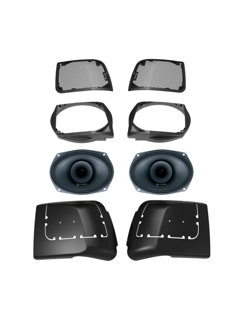 Diamond Audio 14+ Harley Davidson Cut in Lid Kit with MP694