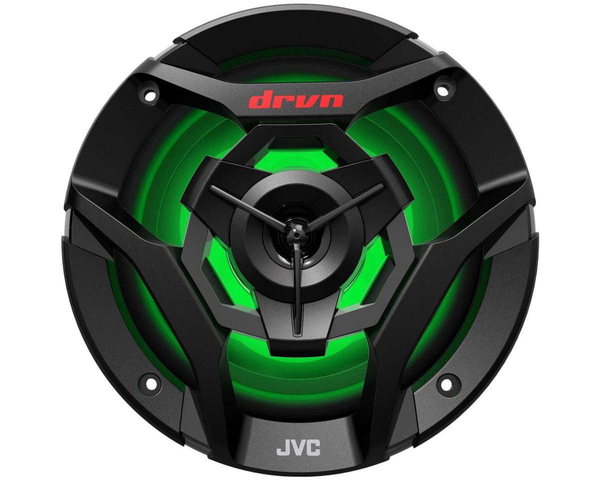 JVC CS-DR620MBL 6-1/2" marine speakers with built-in LED lights (Black)