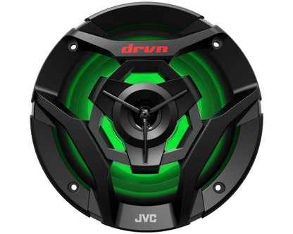 JVC CS-DR620MBL 6-1/2" marine speakers with built-in LED lights (Black)