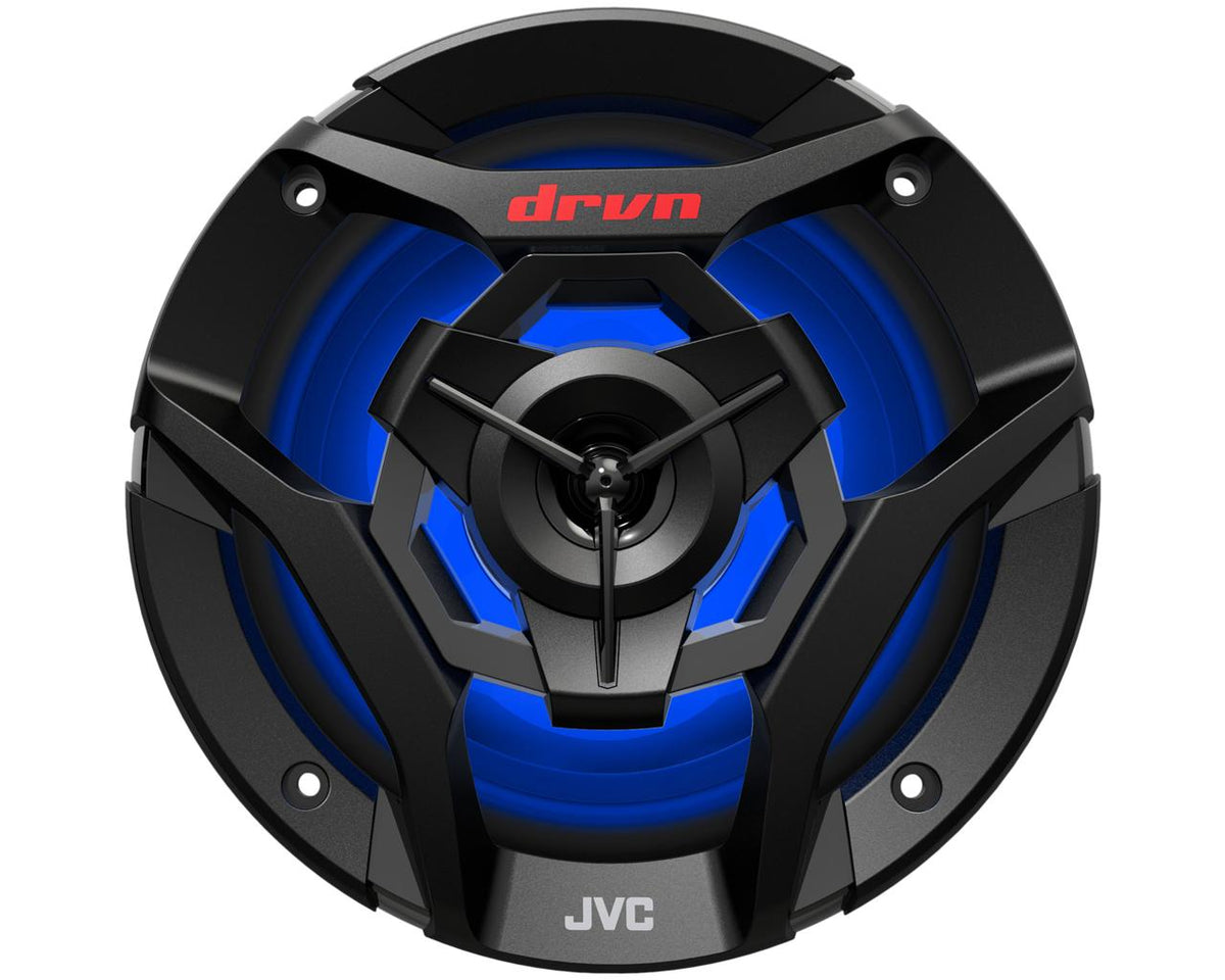 JVC CS-DR620MBL 6-1/2" marine speakers with built-in LED lights (Black)