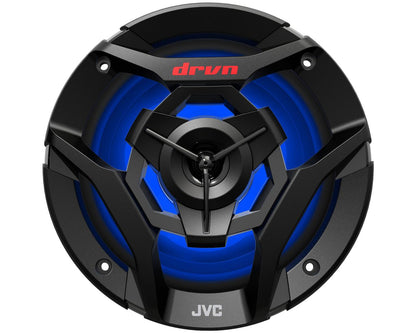 JVC CS-DR620MBL 6-1/2" marine speakers with built-in LED lights (Black)