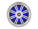 Kicker 45KM604WL 6.5" Marine Coaxial Speakers with Blue LED Lighting
