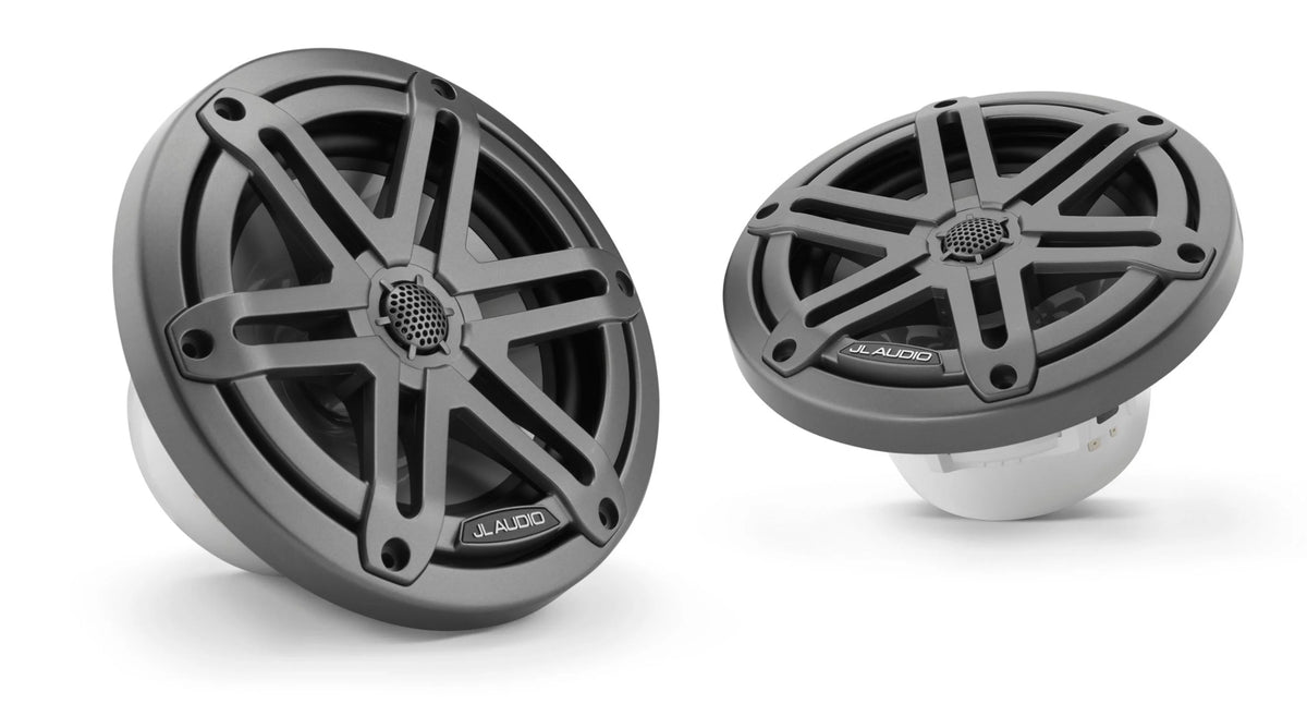 JL Audio M3-650X-S-GM 6-1/2" marine speakers (Gunmetal with "Sport" grilles)