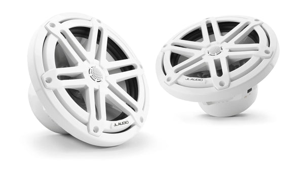 JL Audio M3-770X-S-GW 7.7" marine speakers (Gloss white with "Sport" grilles)