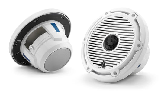 JL Audio M6-650X-C-GwGw M6 Series 6-1/2" marine speakers (Gloss White Classic Grille)