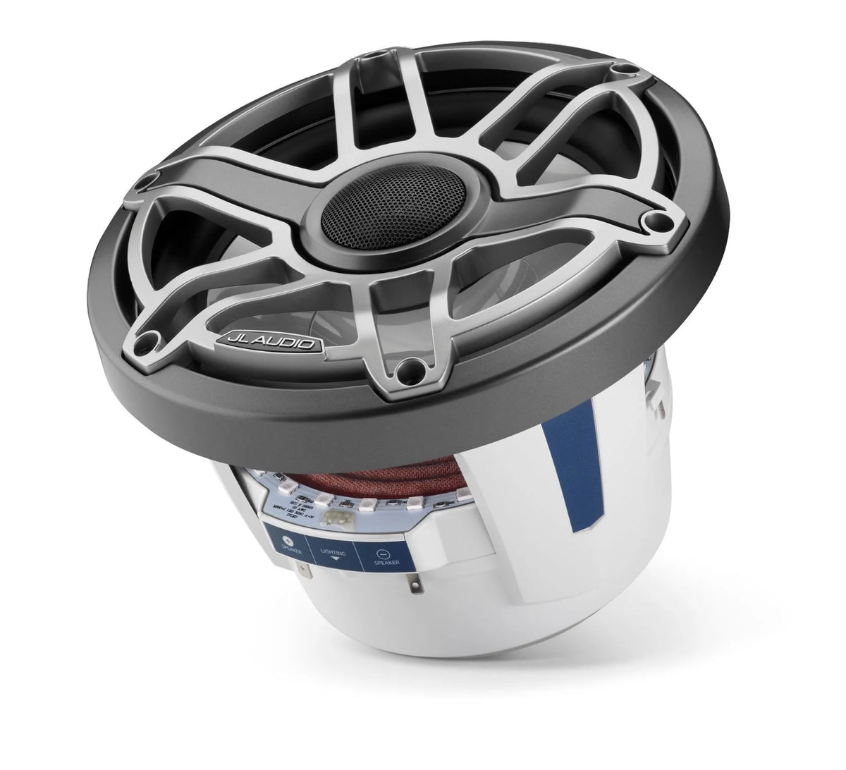 JL Audio M6-880X-S-GmTi M6 Series 8.8" marine speakers (Gunmetal Sport Grille and Titanium Grille Insert)