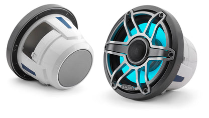 JL Audio M6-880X-S-GmTi M6 Series 8.8" marine speakers (Gunmetal Sport Grille and Titanium Grille Insert)