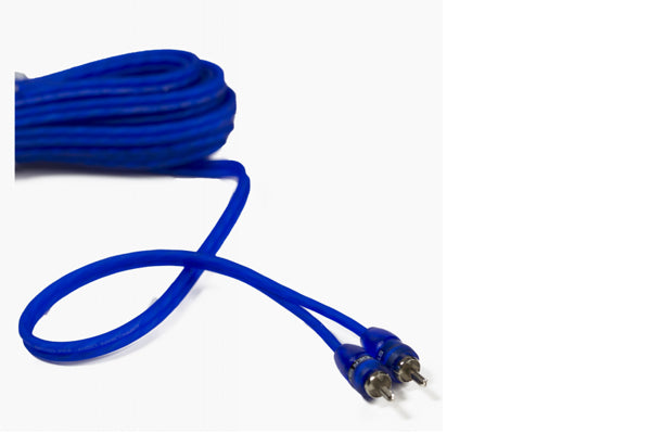 Stinger 3 Ft Blue Comp Series Twisted RCA